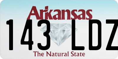 AR license plate 143LDZ