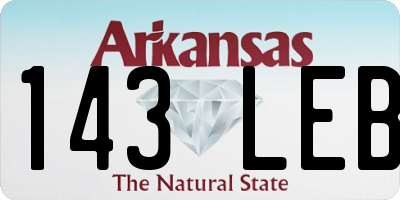 AR license plate 143LEB