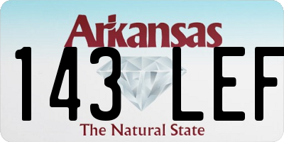 AR license plate 143LEF