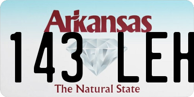 AR license plate 143LEH