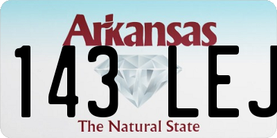AR license plate 143LEJ