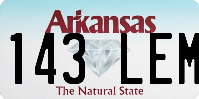 AR license plate 143LEM