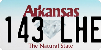 AR license plate 143LHE