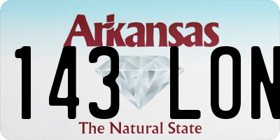 AR license plate 143LON