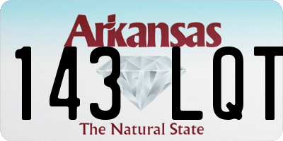 AR license plate 143LQT