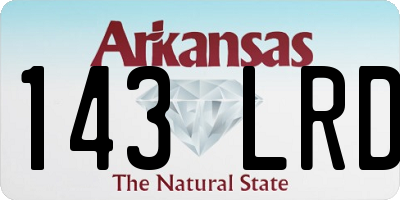 AR license plate 143LRD