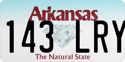 AR license plate 143LRY