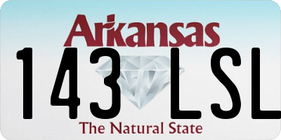 AR license plate 143LSL