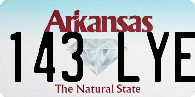 AR license plate 143LYE