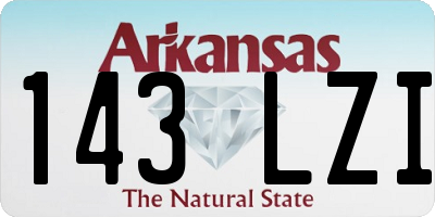 AR license plate 143LZI