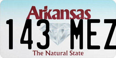 AR license plate 143MEZ