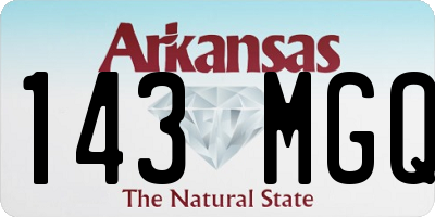 AR license plate 143MGQ