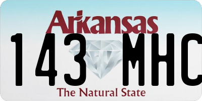 AR license plate 143MHC