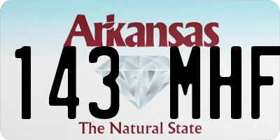 AR license plate 143MHF