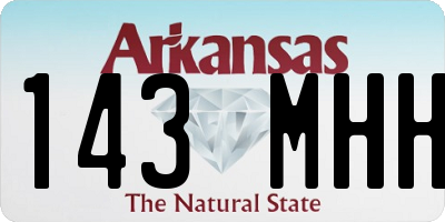 AR license plate 143MHH