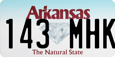 AR license plate 143MHK