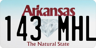 AR license plate 143MHL