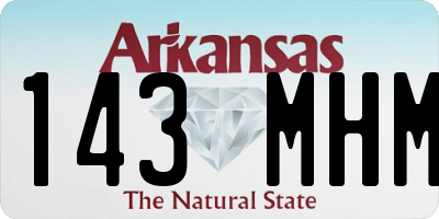 AR license plate 143MHM