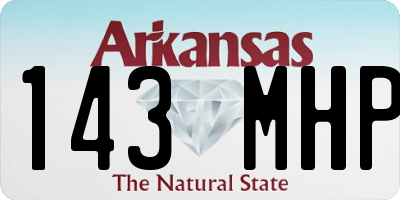 AR license plate 143MHP