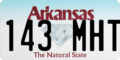AR license plate 143MHT