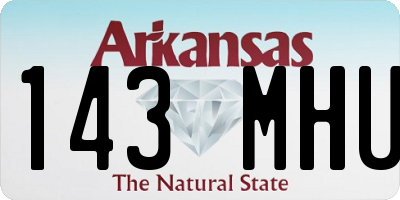 AR license plate 143MHU