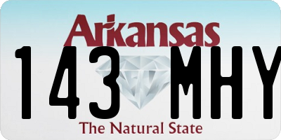 AR license plate 143MHY