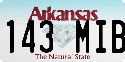 AR license plate 143MIB