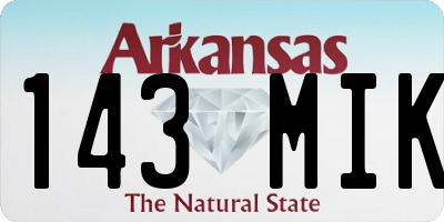 AR license plate 143MIK