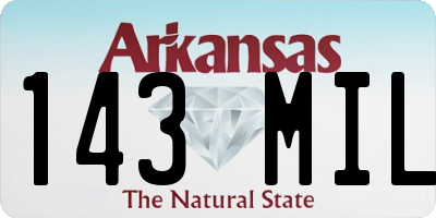 AR license plate 143MIL