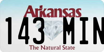 AR license plate 143MIN