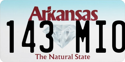 AR license plate 143MIO