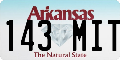AR license plate 143MIT