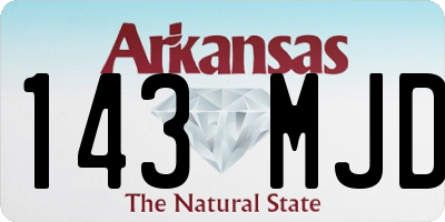 AR license plate 143MJD