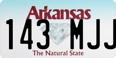 AR license plate 143MJJ