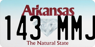 AR license plate 143MMJ
