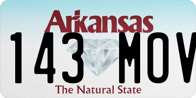 AR license plate 143MOV