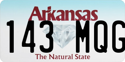 AR license plate 143MQG