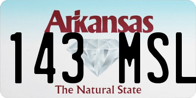 AR license plate 143MSL