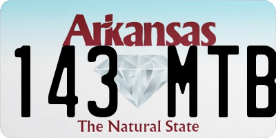 AR license plate 143MTB