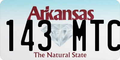 AR license plate 143MTC