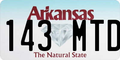 AR license plate 143MTD
