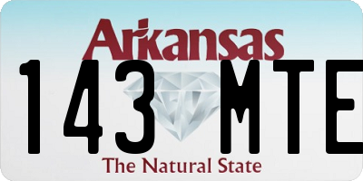 AR license plate 143MTE