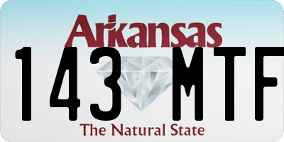 AR license plate 143MTF