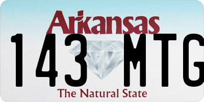 AR license plate 143MTG