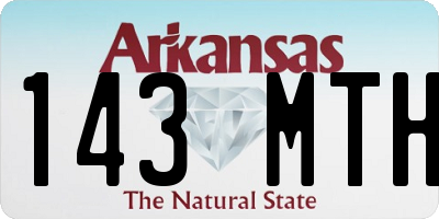 AR license plate 143MTH
