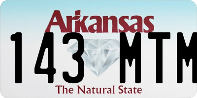 AR license plate 143MTM