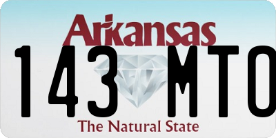 AR license plate 143MTO