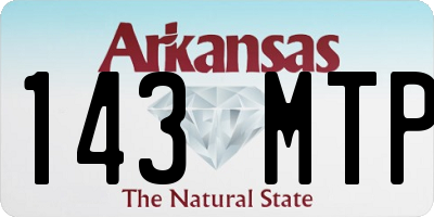 AR license plate 143MTP