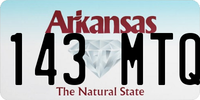 AR license plate 143MTQ