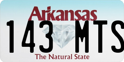 AR license plate 143MTS